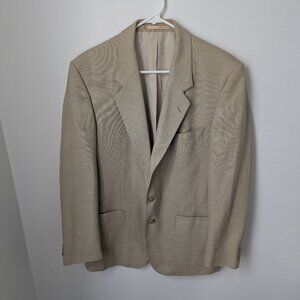Wellington Executive Men's Tan Sport Coat Jacket, 40S